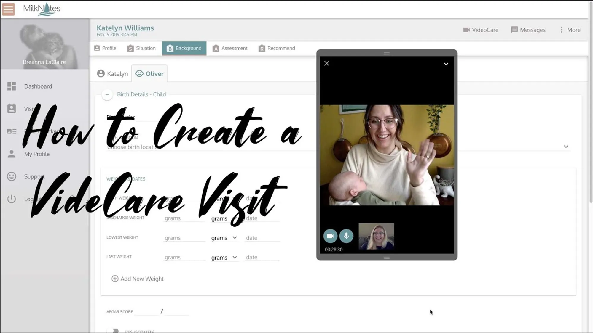 Cover for How to Create a VideoCare™ Visit