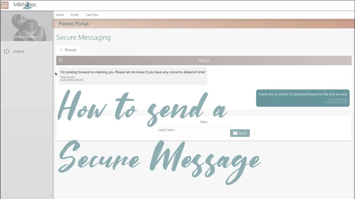 Cover for How to Send a Secure Message on MilkNotes